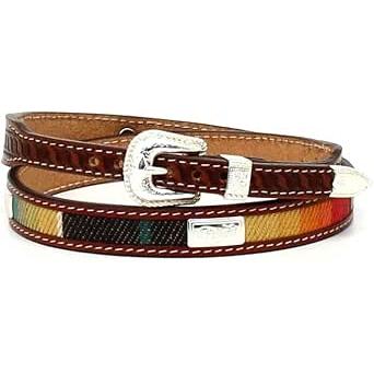 3D Serape 3/8 -  1/2" Hatband-Tan