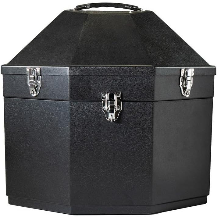 Double Flip Latch Hat Can - Black