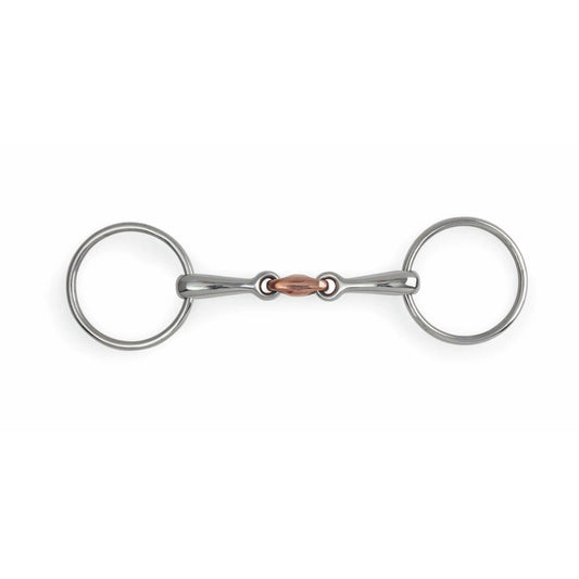 Loose Ring Snaffle w/Copper Lozenge
