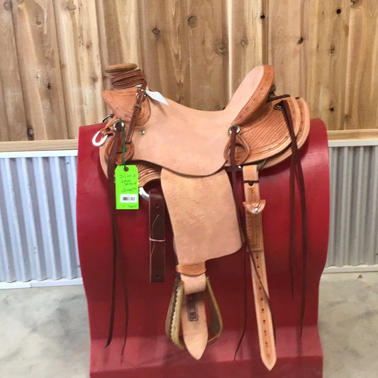 Irvine  15"  1/2 Tooled Wade Saddle