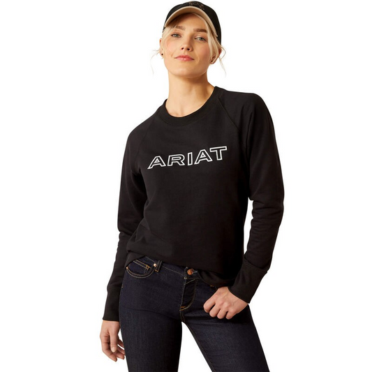 Ariat Women's Long Sleeve Benicia Team Sweatshirt- Black