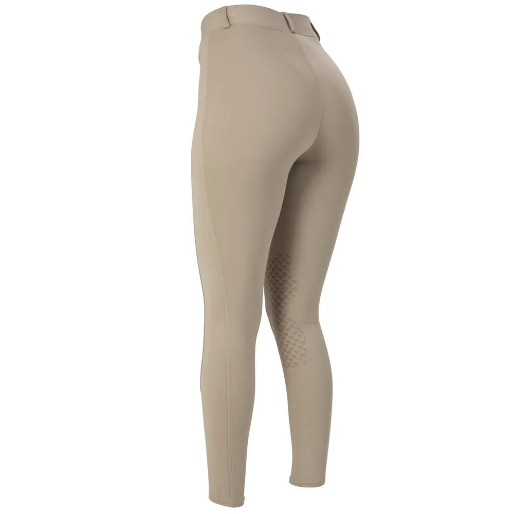 Shires Aubrion Women's Elmira Knee Patch Riding Tights - Beige