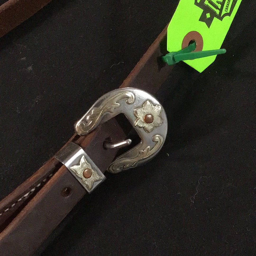 Headstall w/Shanked Floral Bit