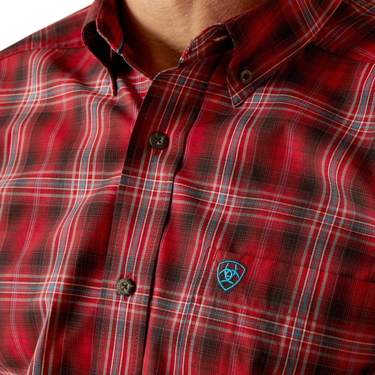Ariat Men's Pro Series Jude Classic Fit Long Sleeve Shirt - Red