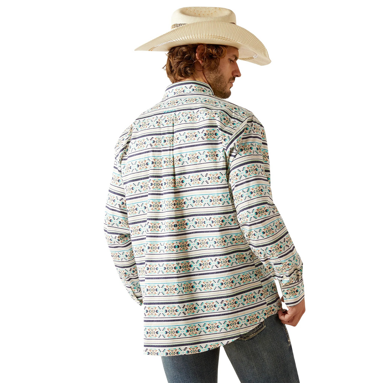 Ariat Men's Long Sleeve Judge Classic Fit Shirt - Teal