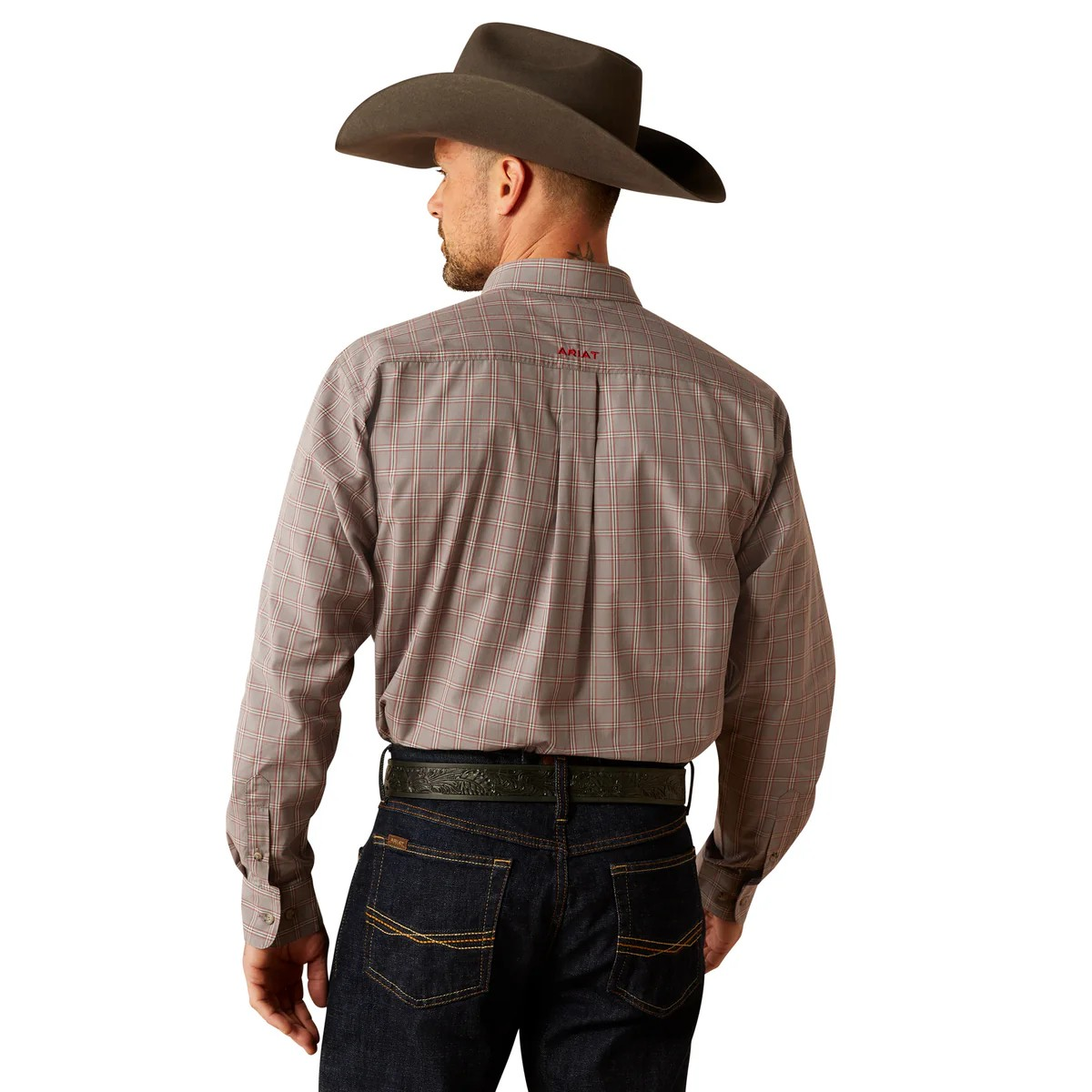 Ariat Men's Pro Series Julian Classic Fit Long Sleeve Shirt - Grey