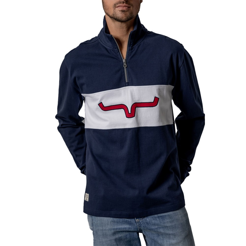 Kimes Men's Razor Rugby Long  Sleeve Sweatshirt - Assorted Colours