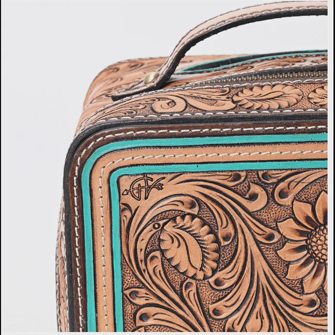 American Darling Hair-On Jewelry Case w/ Tooling