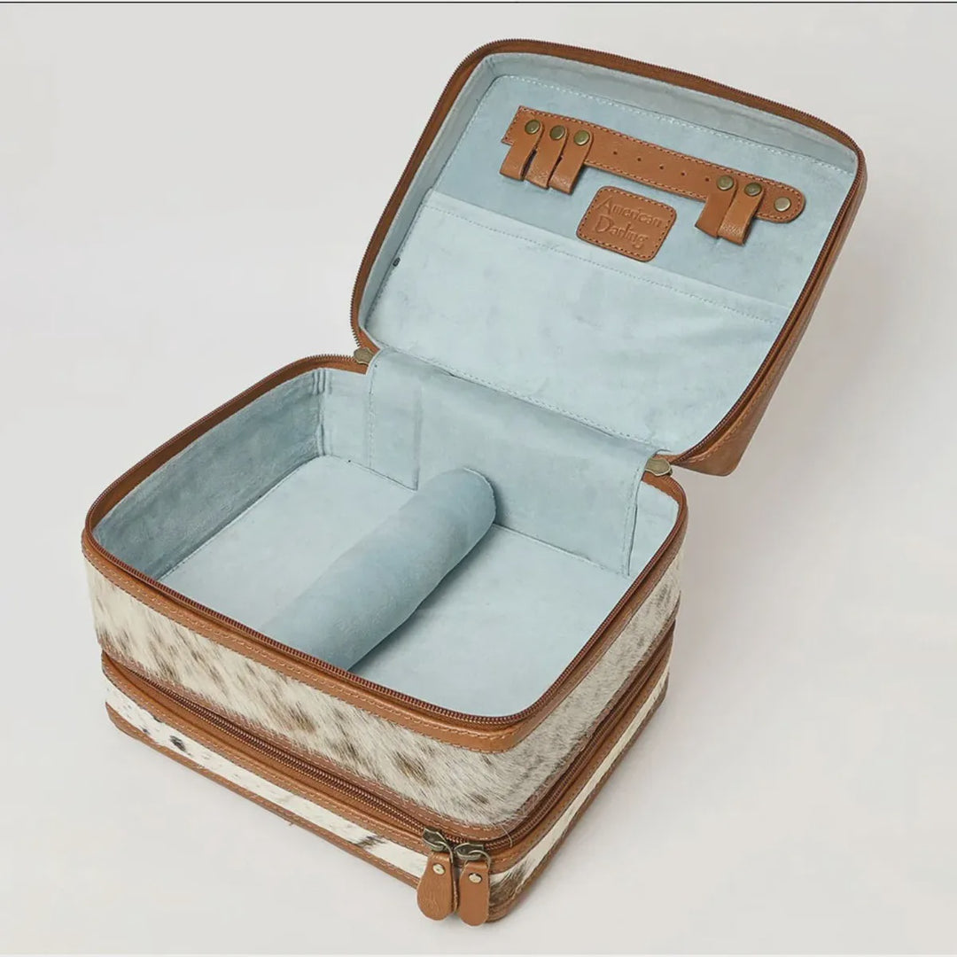 American Darling Leather Hide Jewelry Accessory Case