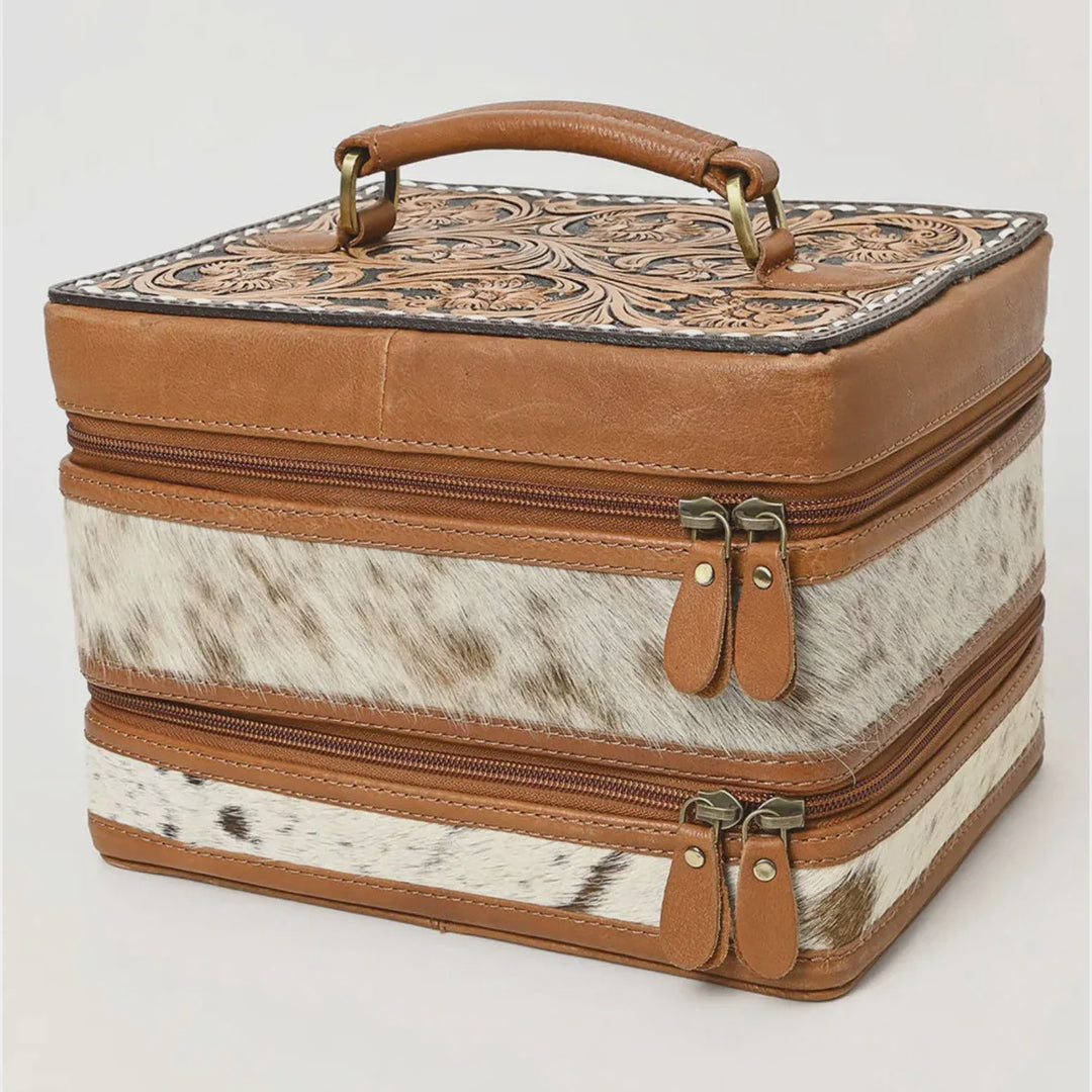 American Darling Leather Hide Jewelry Accessory Case