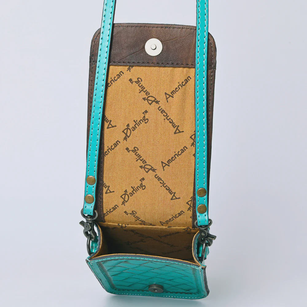 American Darling Leather Purse - Turquoise-1