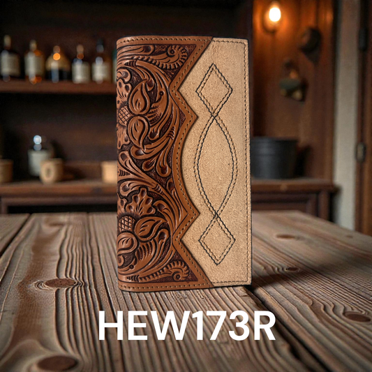 Ranger Belt Company - Buckstitch and Embroidered Side Panel Wallet-