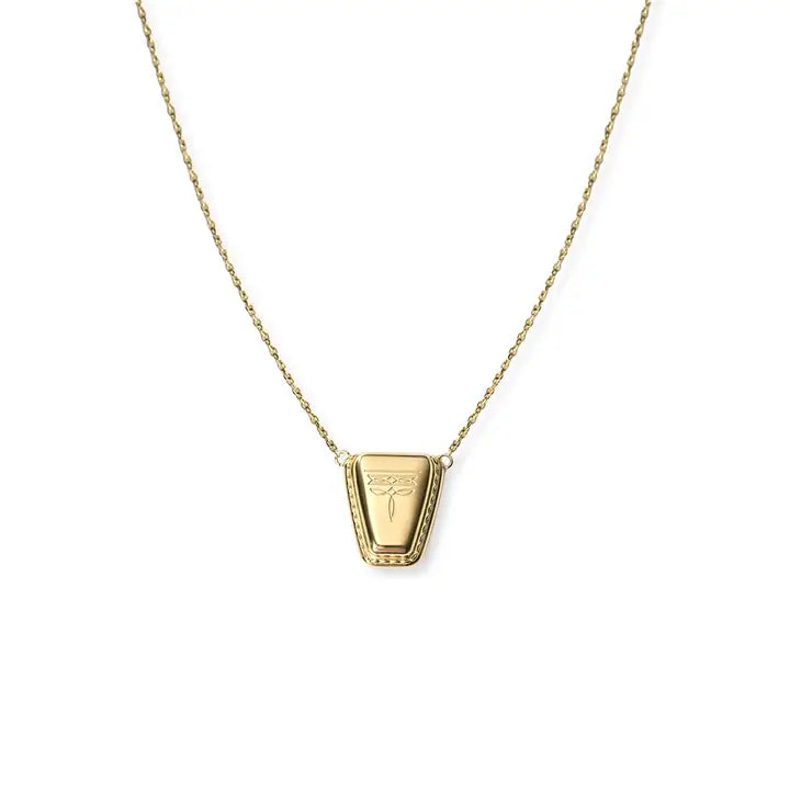 Dallas Square Toe Necklace- Gold
