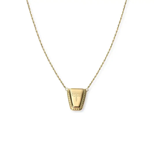 Dallas Square Toe Necklace- Gold