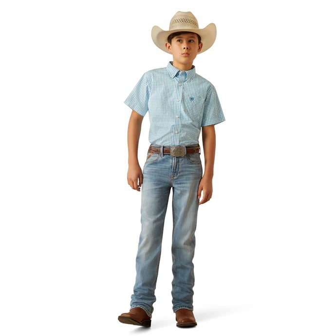 Ariat Boy's B4 Relaxed Jones Boot Cut Jeans - Leonard