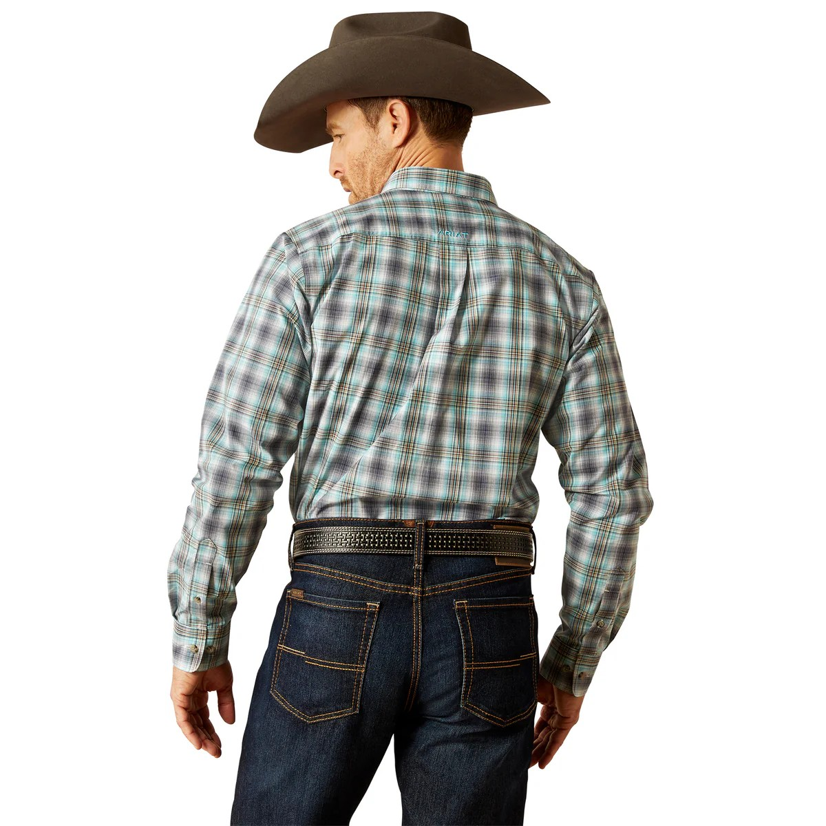 Ariat Men's Piers Fitted Long Sleeve Shirt - Teal