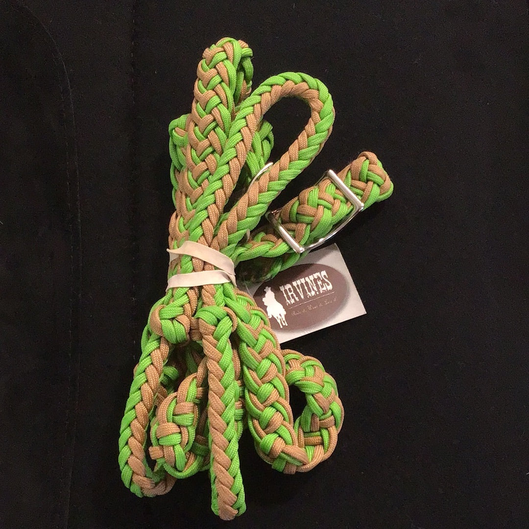 Irvine Braided Barrel Rein - Irvine Tack &amp; Western Wear