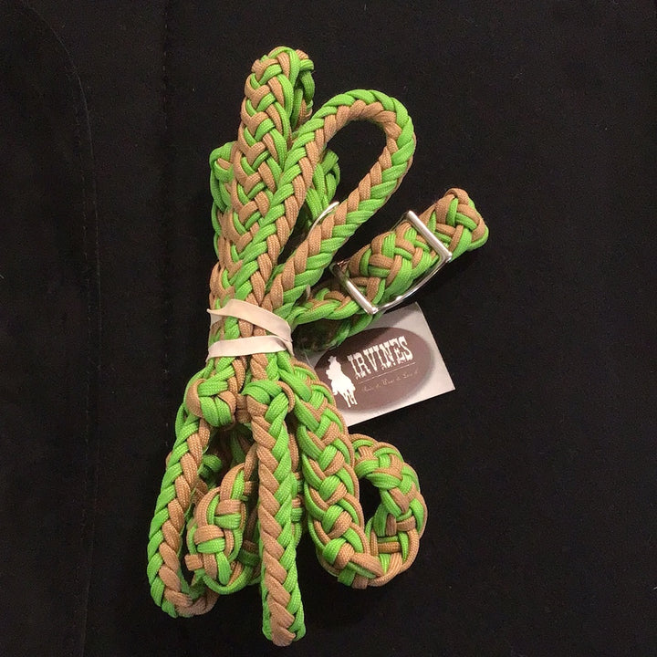 Irvine Braided Barrel Rein - Irvine Tack &amp; Western Wear