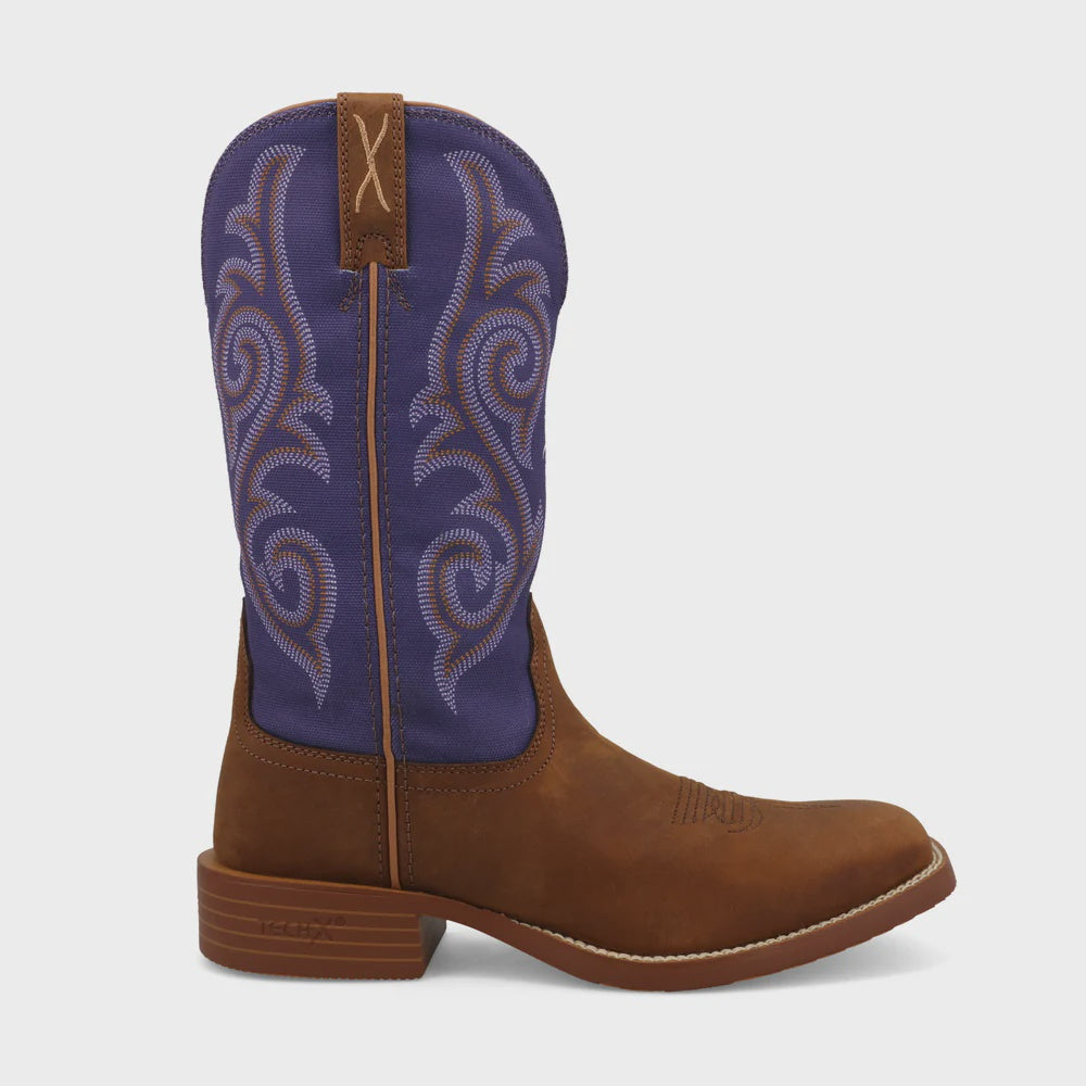 Women's 11" Tech X Boot - Distressed Saddle & Iris
