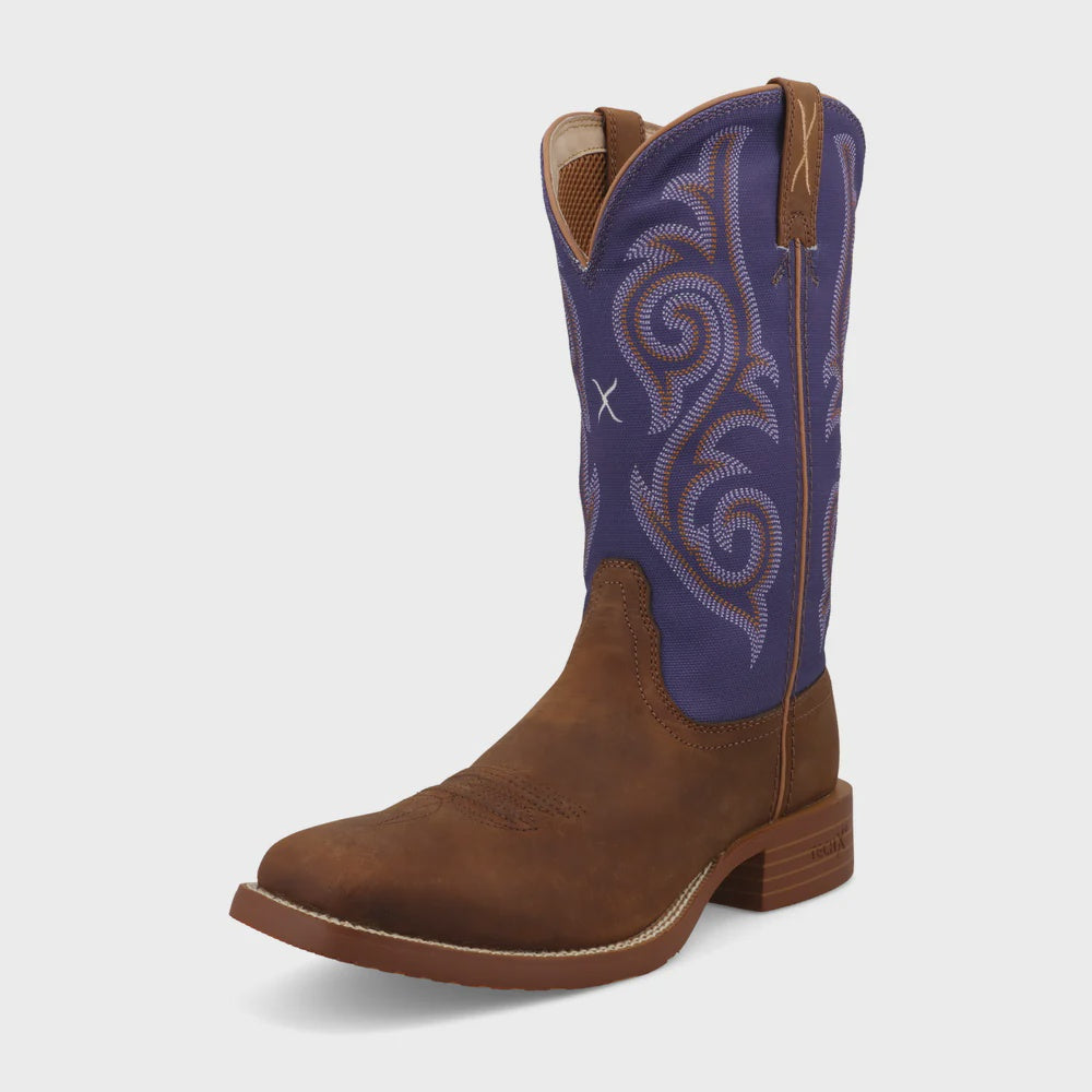 Women's 11" Tech X Boot - Distressed Saddle & Iris