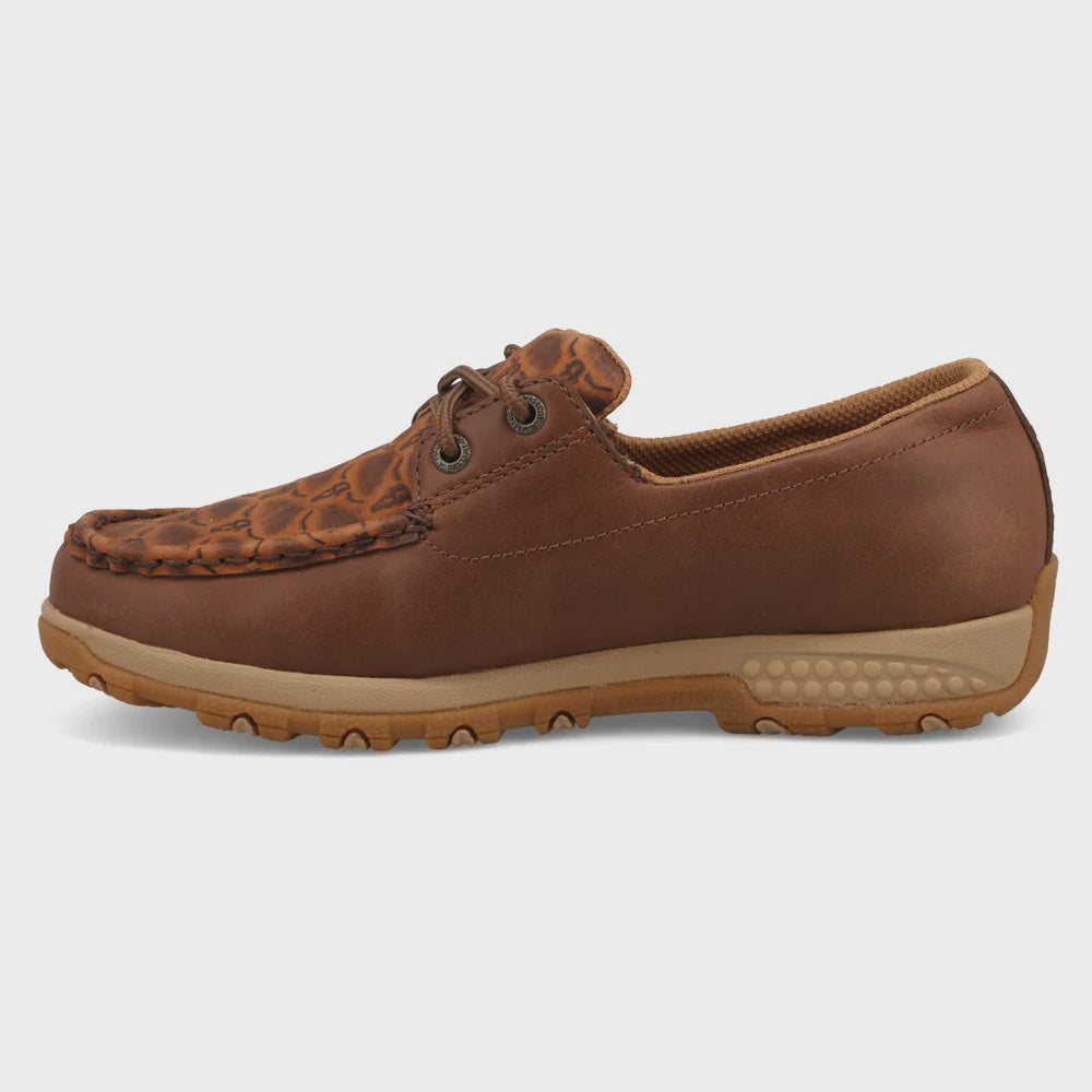 Women's Boat Shoe Driving Moc - Brown Multi & Rustic Brown