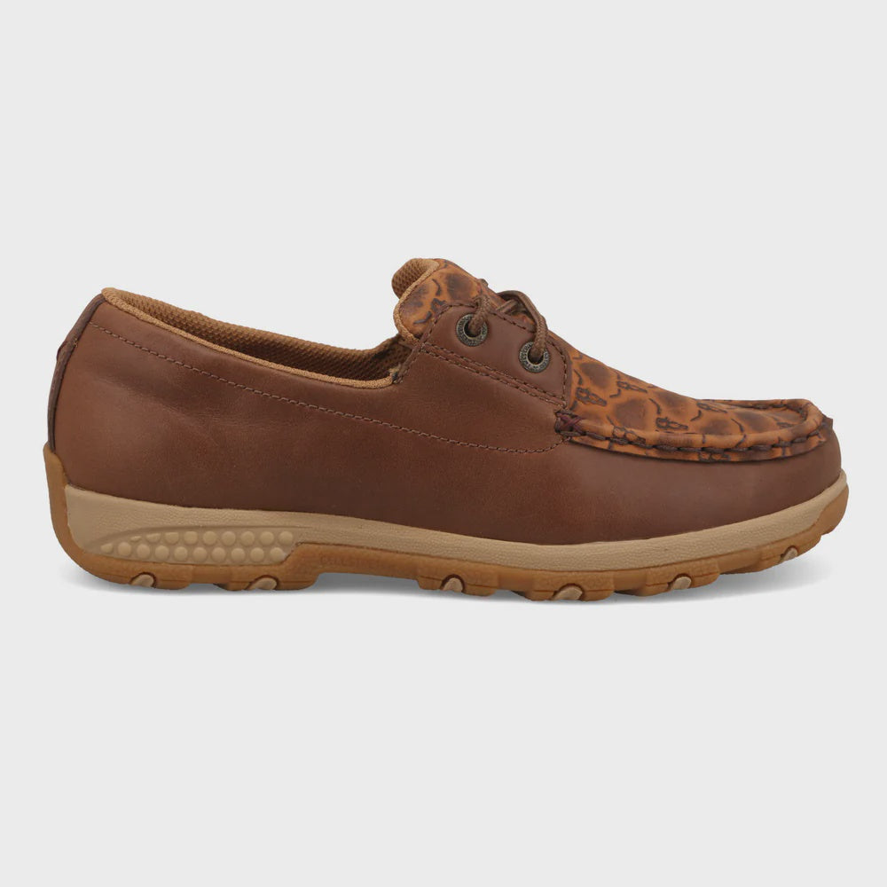 Women's Boat Shoe Driving Moc - Brown Multi & Rustic Brown