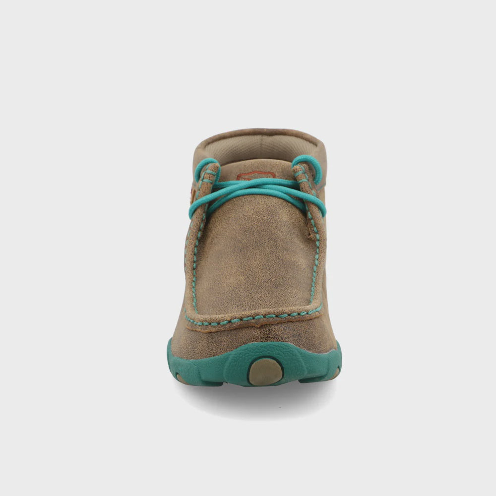 Women's Chukka Driving Moc - Bomber & Turquoise (WDM0020)