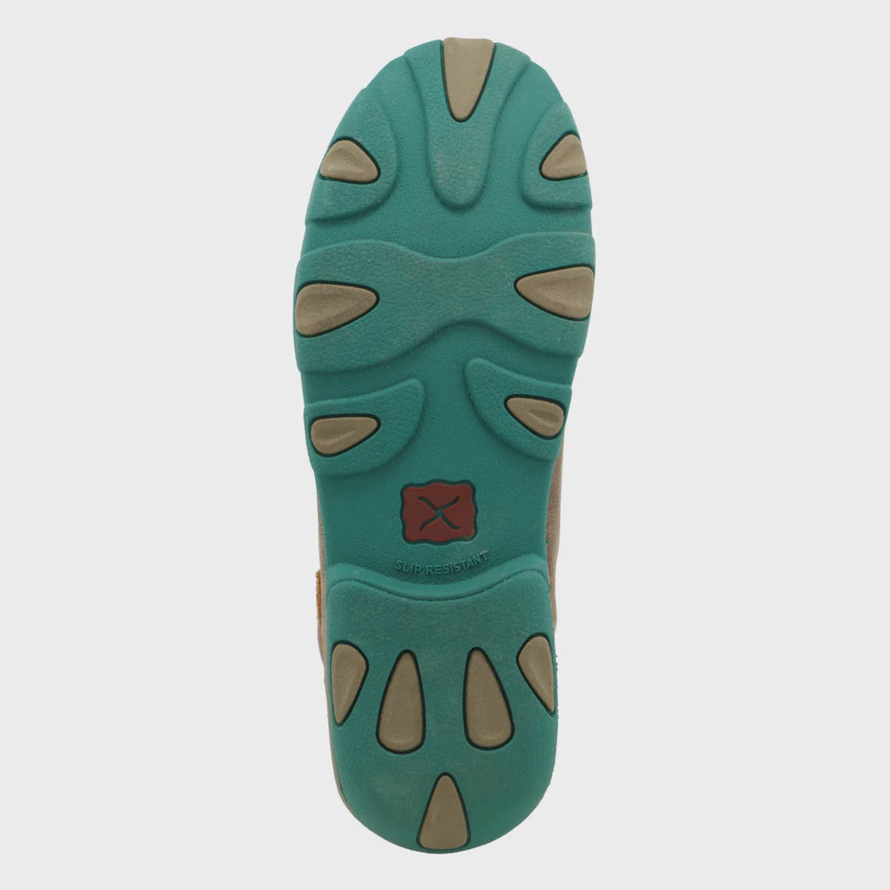 Women's Chukka Driving Moc - Bomber & Turquoise (WDM0020)