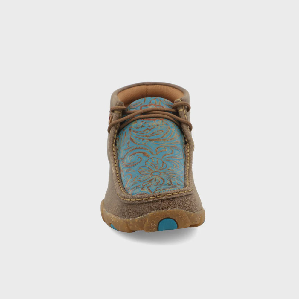 Women's Chukka Driving Moc - Bomber & Turquoise (WDM0148)