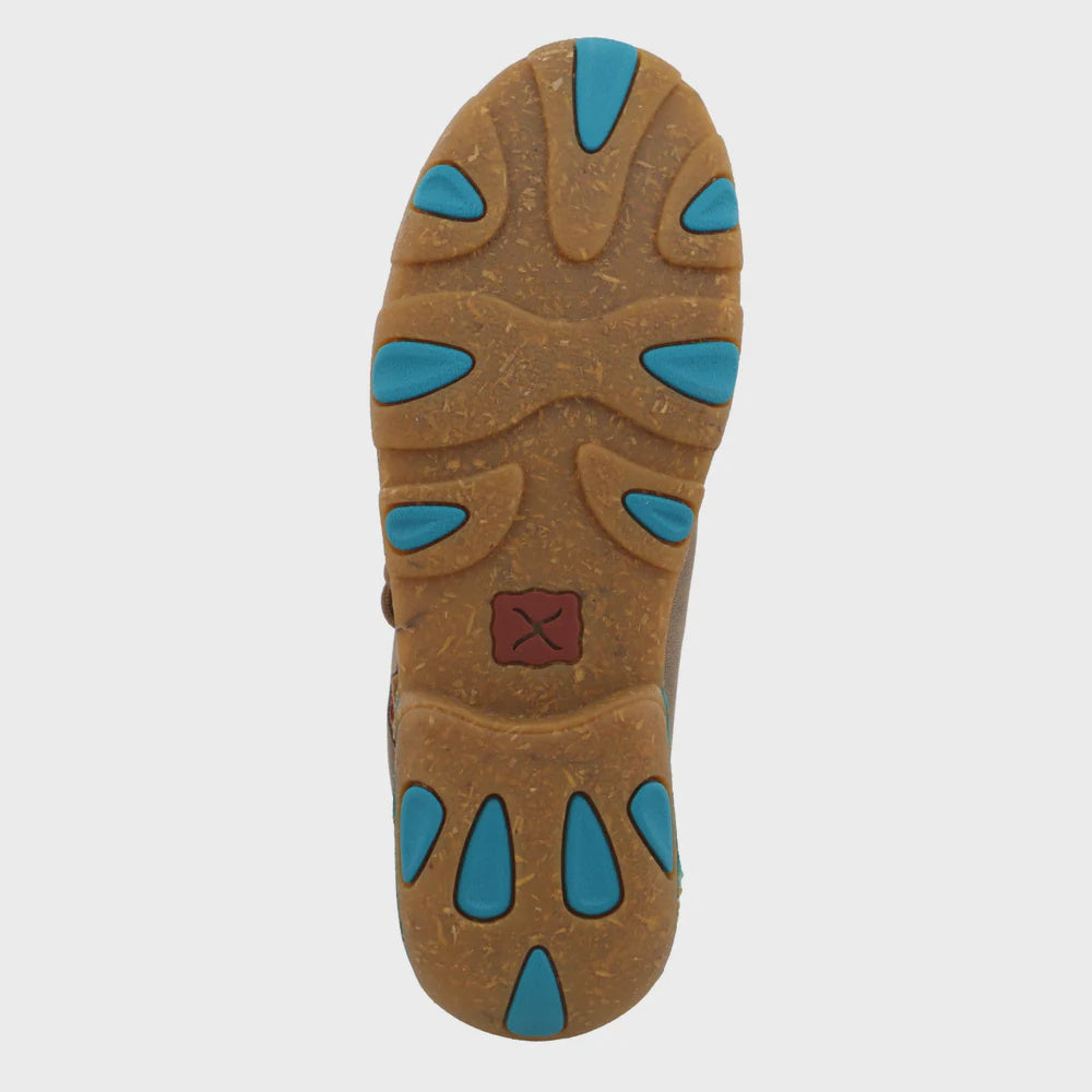 Women's Chukka Driving Moc - Bomber & Turquoise (WDM0148)