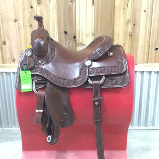 Irvine  USA  16"   Custom Ranch Cutting Saddle