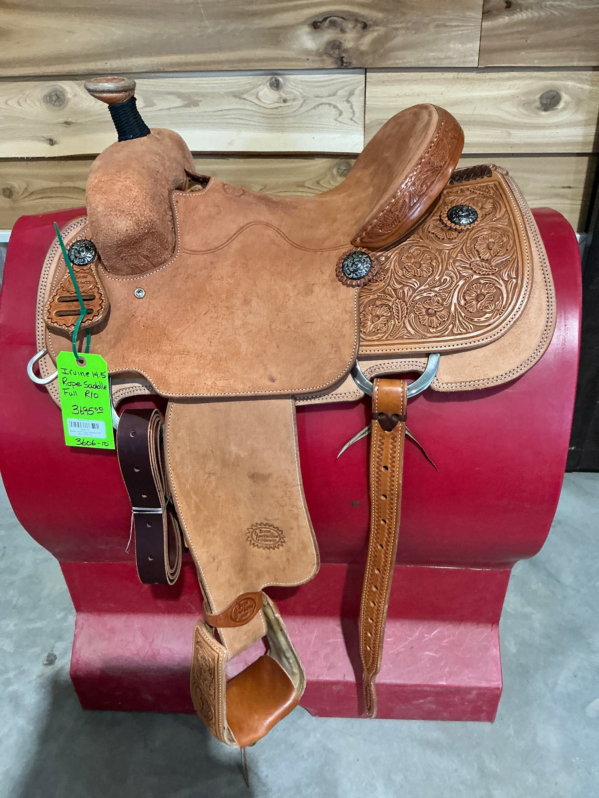 Irvine 14.5" Rope Saddle Full R/O-3606-10