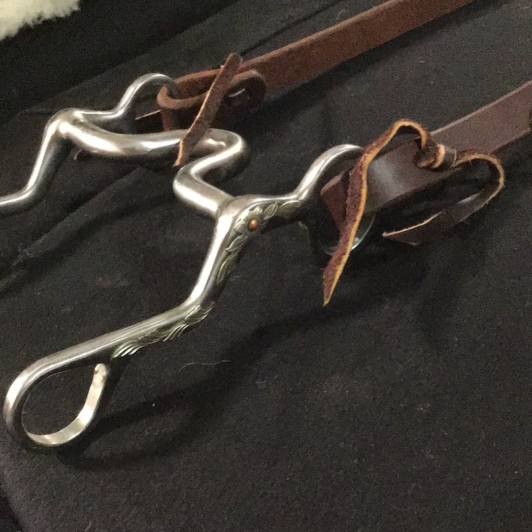 Headstall w/Shanked Floral Bit