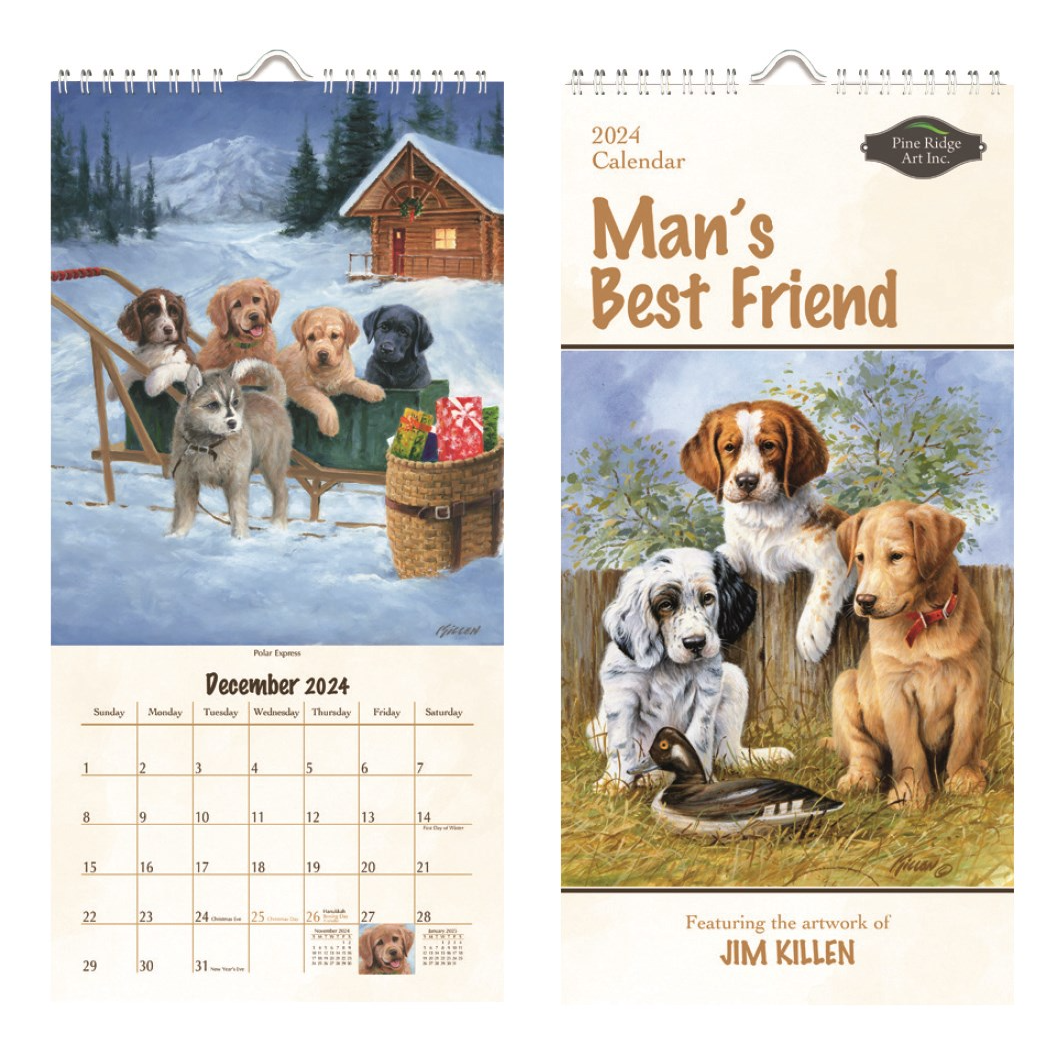 2024 Calendar - Man's Best Friend