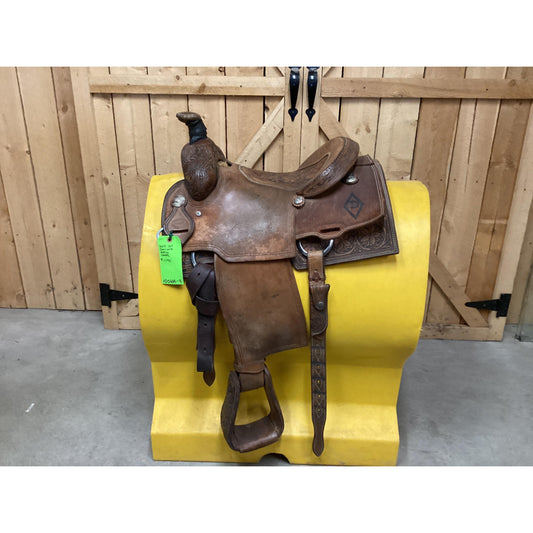 Used 14” Corriente Roping Saddle