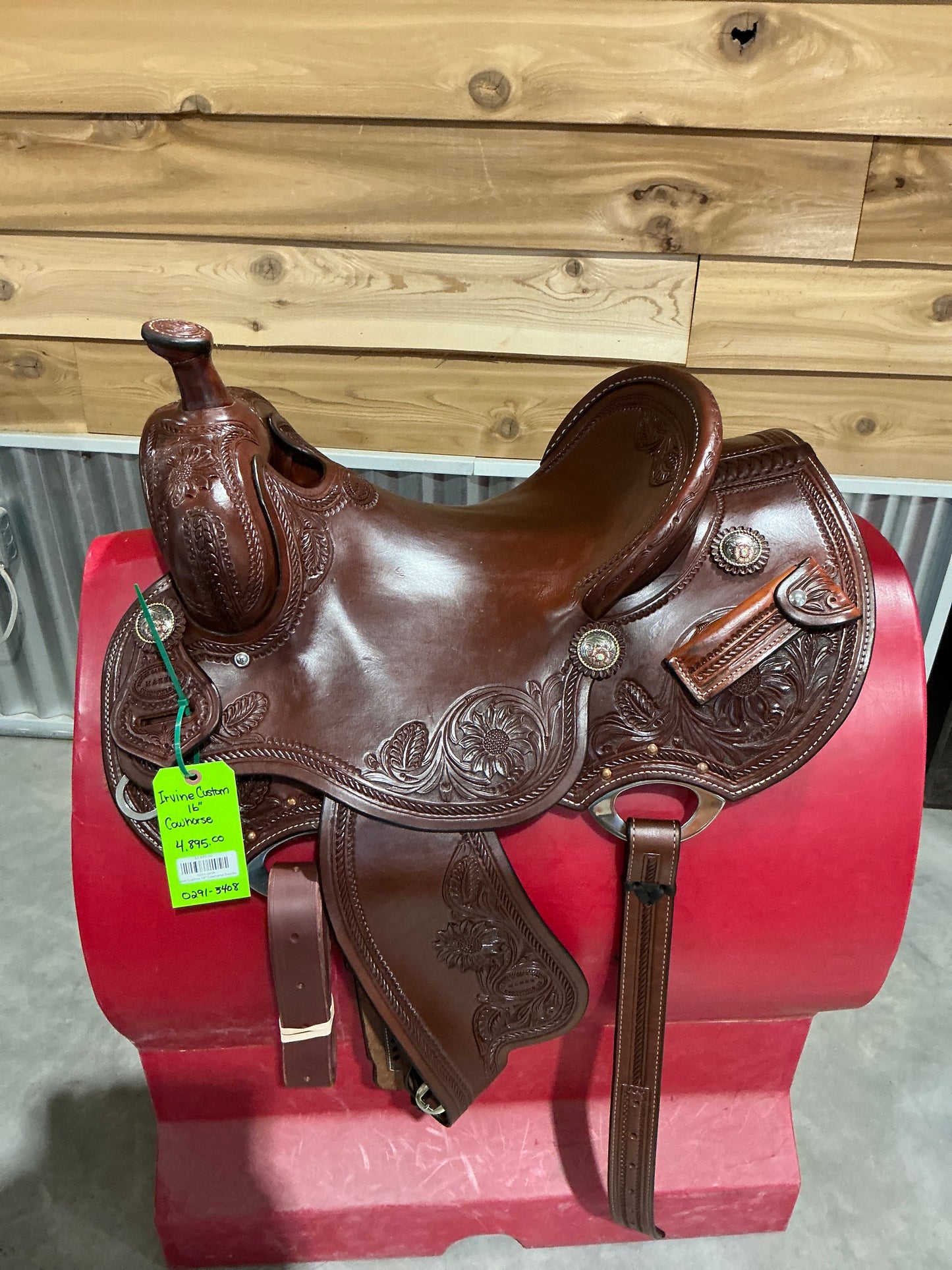 Irvine Custom 16" Cowhorse Saddle