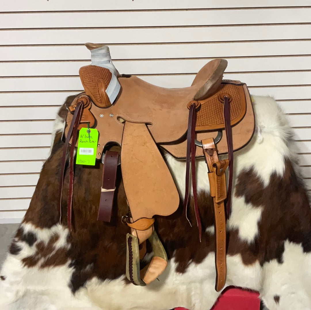 Irvines 16" Ranch Cutter Saddle