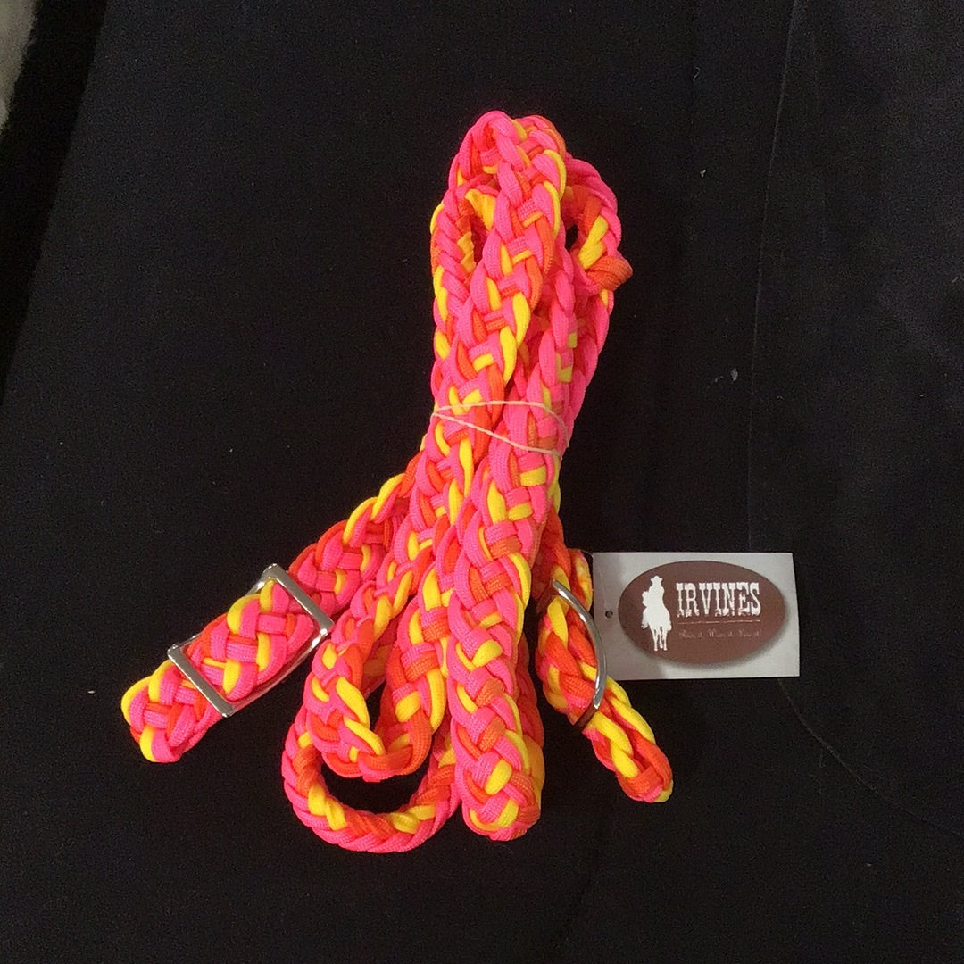 Irvine Braided Barrel Rein - Irvine Tack &amp; Western Wear