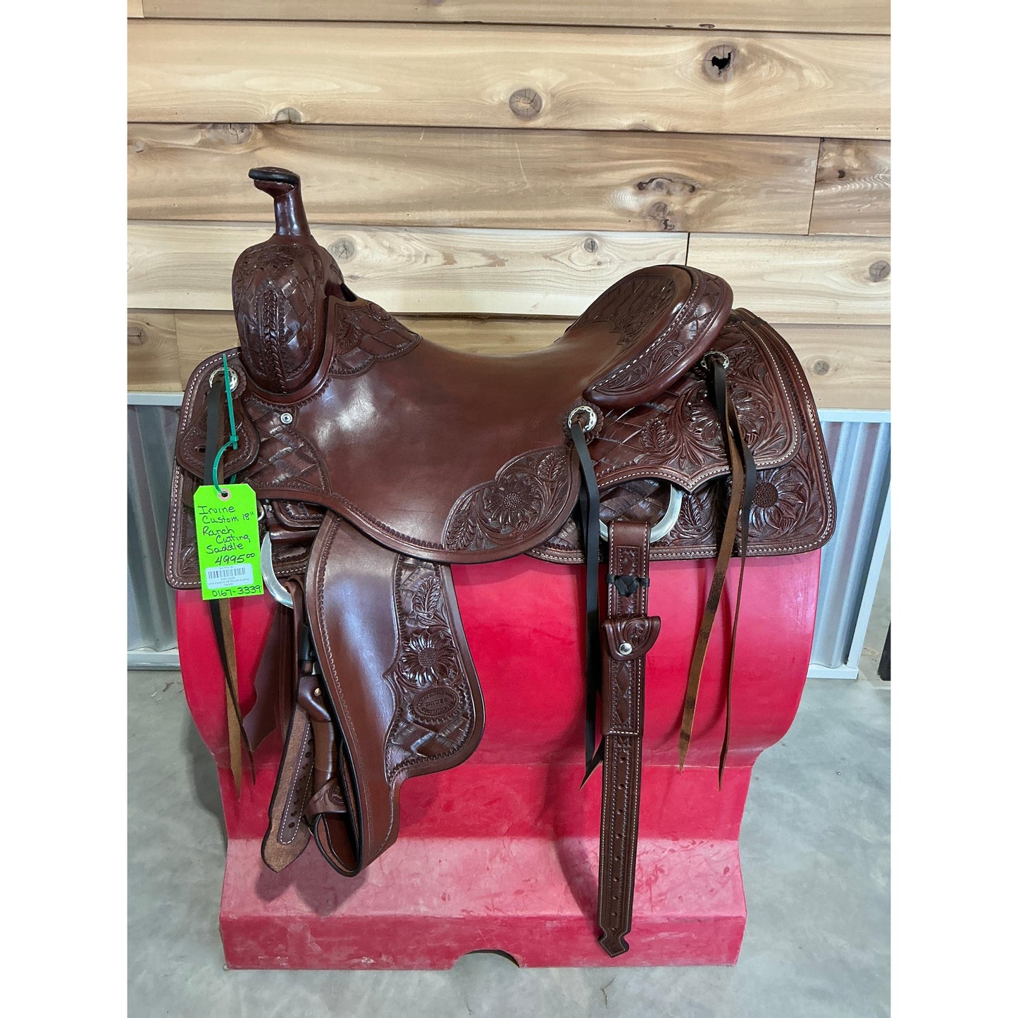 Irvine Custom 18" Ranch Cutting Saddle