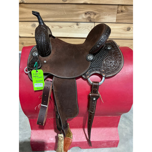 Irvine 15" Barrel Saddle Chocolate-3606-5