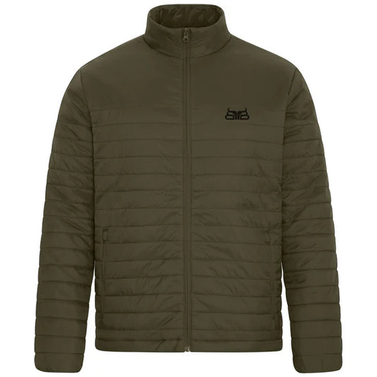 Baredown Brand Men's Long Sleeve Puffer Jacket- Olive