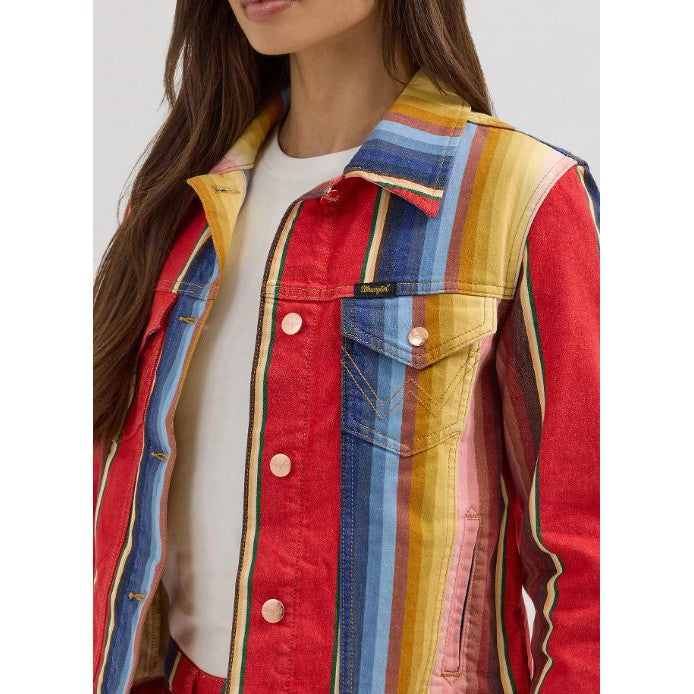 Wrangler Girl's Lainey Wilson Long Sleeve Ben Stripe Jacket