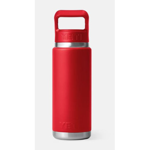 Yeti Rambler 769ml Water Bottle w/Colour Match Straw Cap - Rescue Red