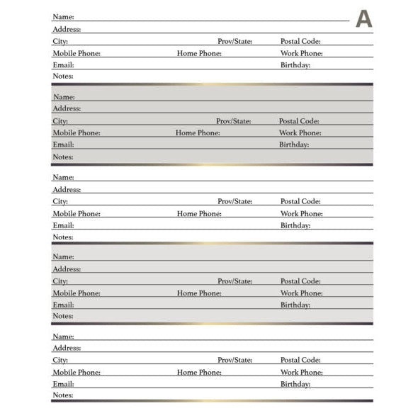 A Cowboys Circle Address Book