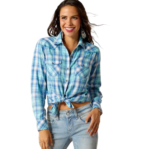 Ariat Women's Long Sleeve Plaid Shirt- Xico Plaid