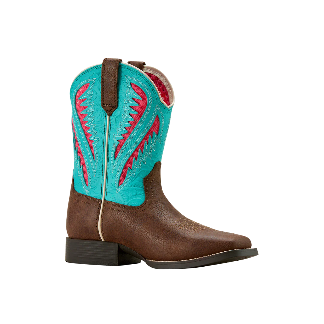 Ariat Youth Quickdraw VentTEK Western Boot - Rich Clay