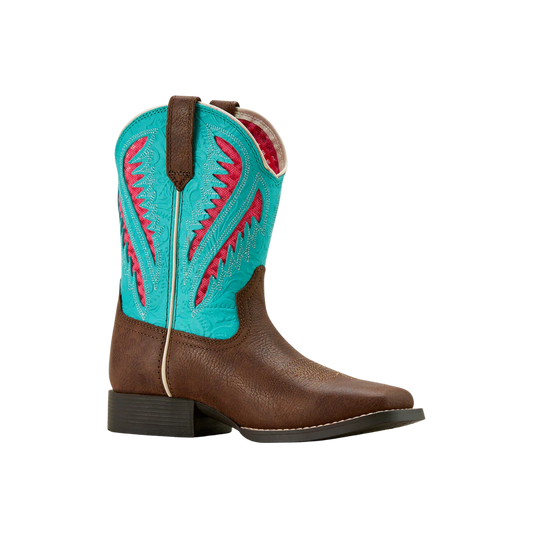 Ariat Youth Quickdraw VentTEK Western Boot - Rich Clay