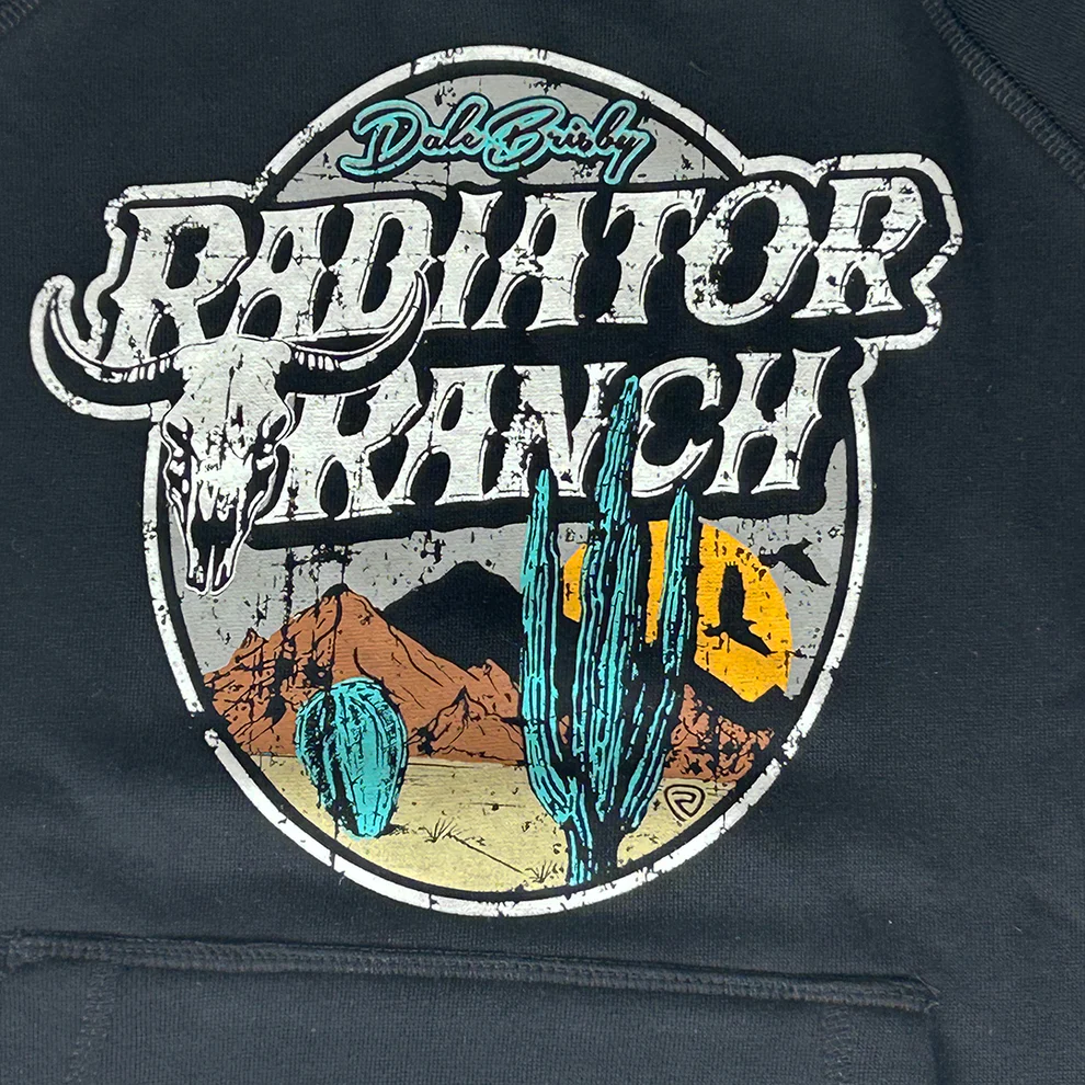 Rock & Roll Boy's Dale Scenic Graphic Hoodie-Black