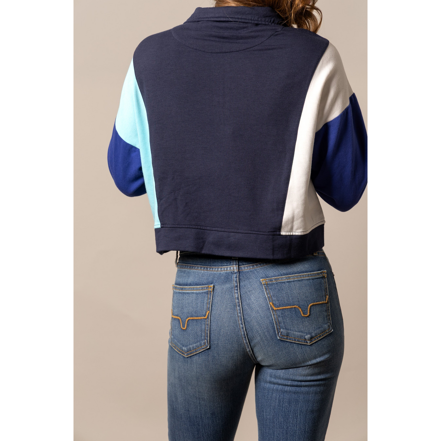 Kimes Women's Long Sleeve Cami 1/4 Zip Pullover- Multiple Colours