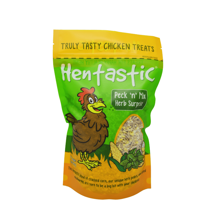 Hentastic Peck N' Mix Herb Suprise W/ Corn, Suet & Meal Worm 32oz